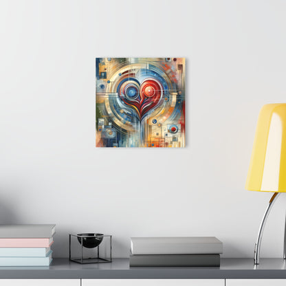 Techno Heart Harmony Acrylic Prints (French Cleat Hanging) - ATUH.ART