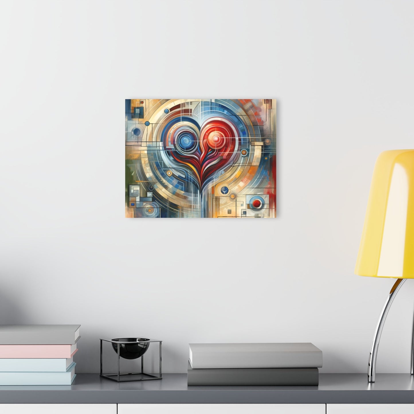 Techno Heart Harmony Acrylic Prints (French Cleat Hanging) - ATUH.ART