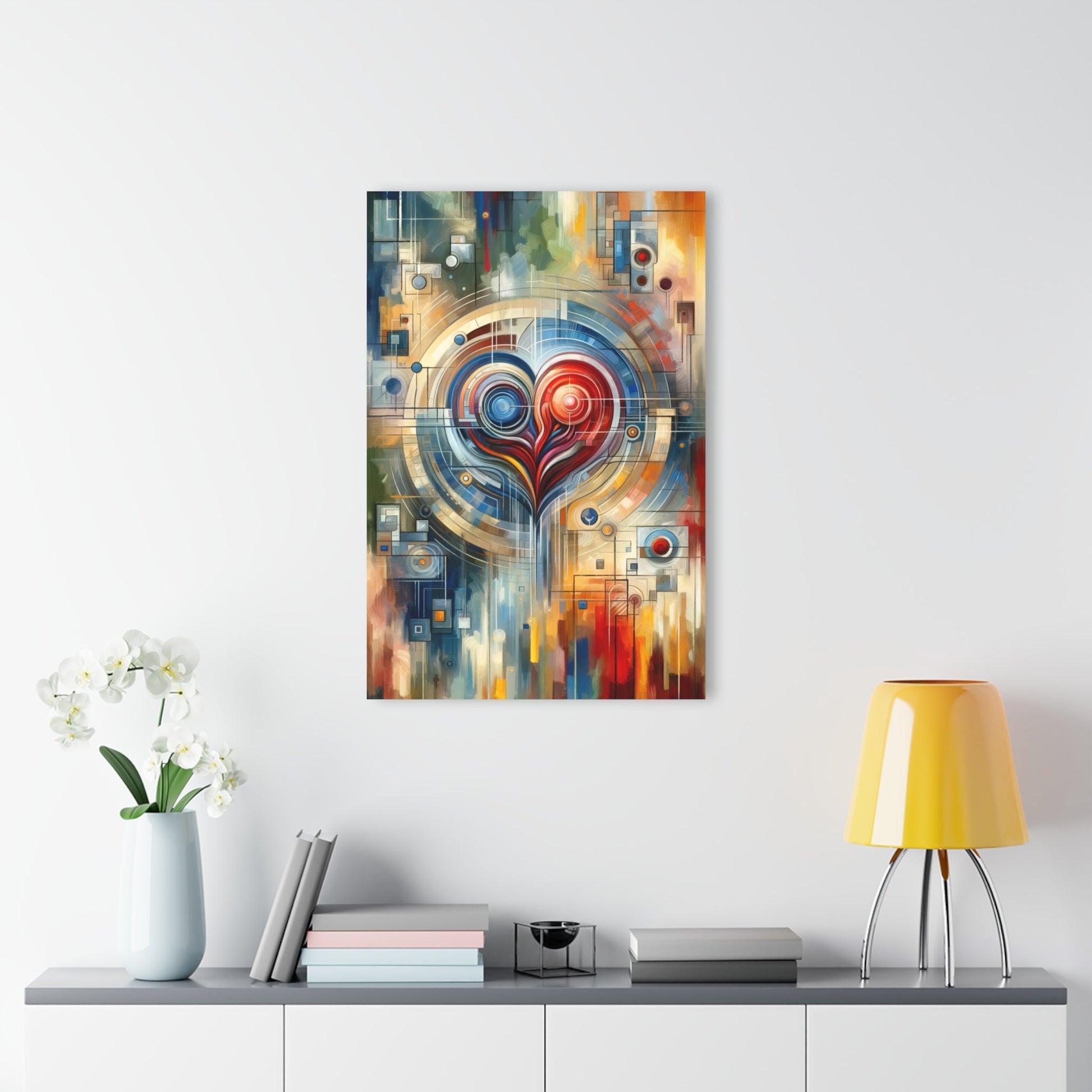 Techno Heart Harmony Acrylic Prints (French Cleat Hanging) - ATUH.ART