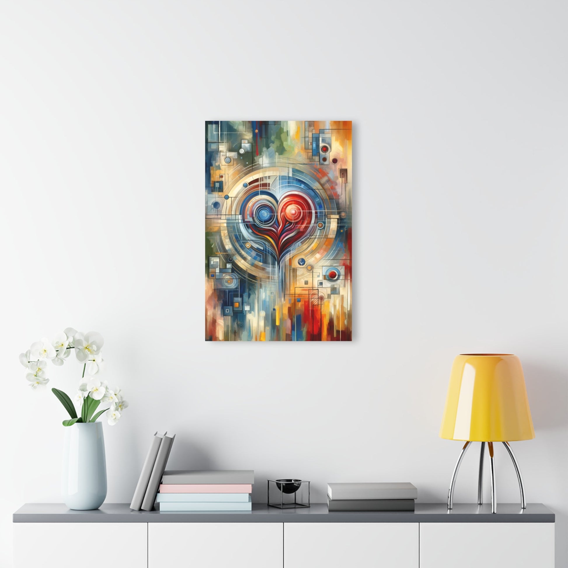 Techno Heart Harmony Acrylic Prints (French Cleat Hanging) - ATUH.ART