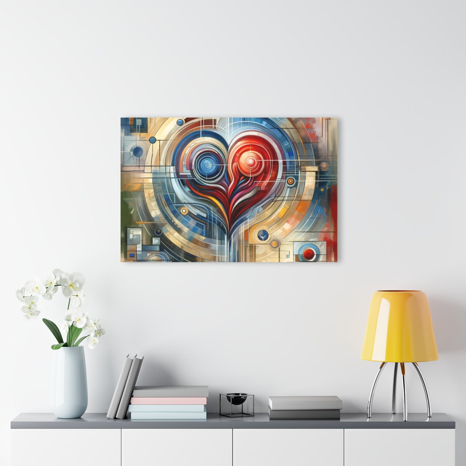 Techno Heart Harmony Acrylic Prints (French Cleat Hanging) - ATUH.ART