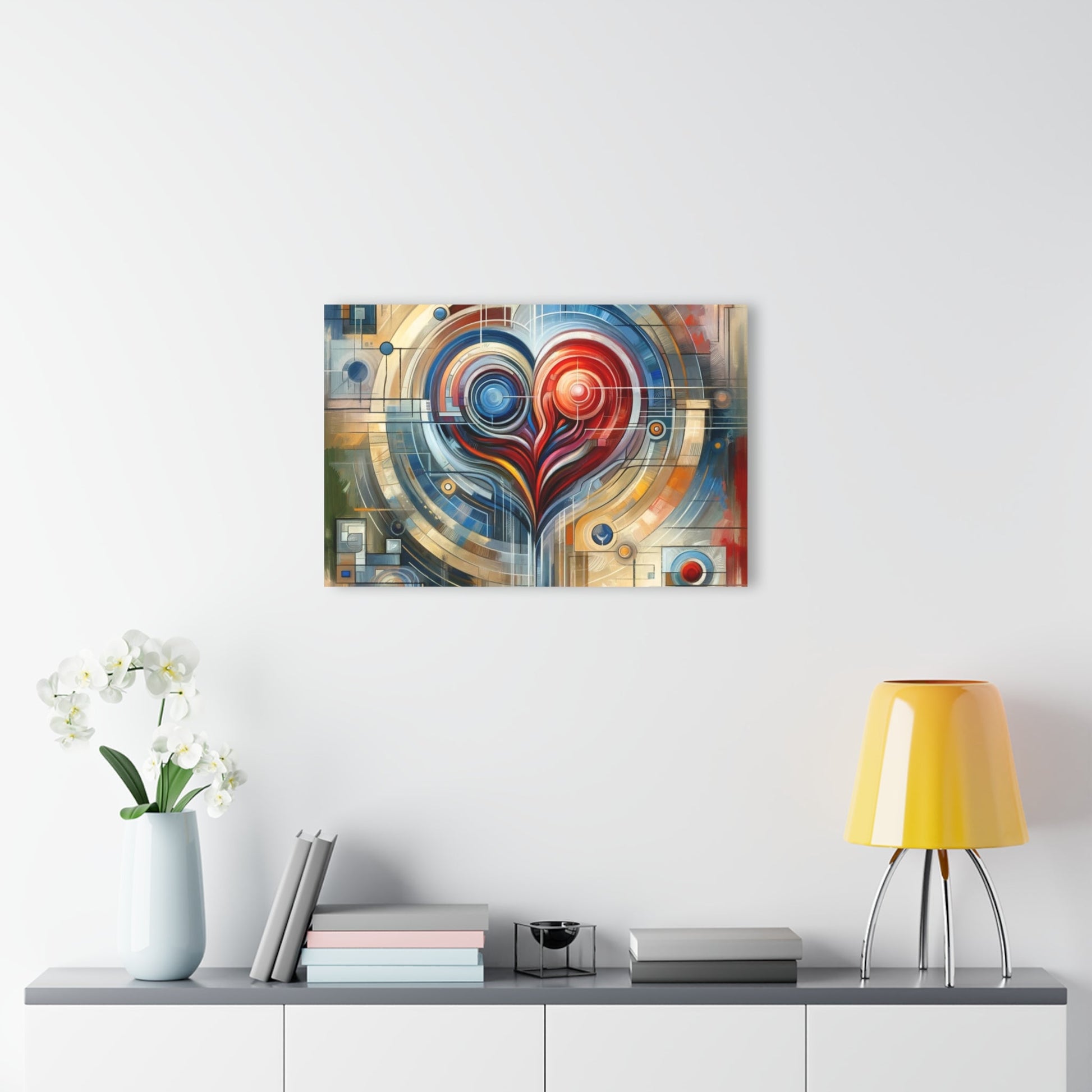 Techno Heart Harmony Acrylic Prints (French Cleat Hanging) - ATUH.ART