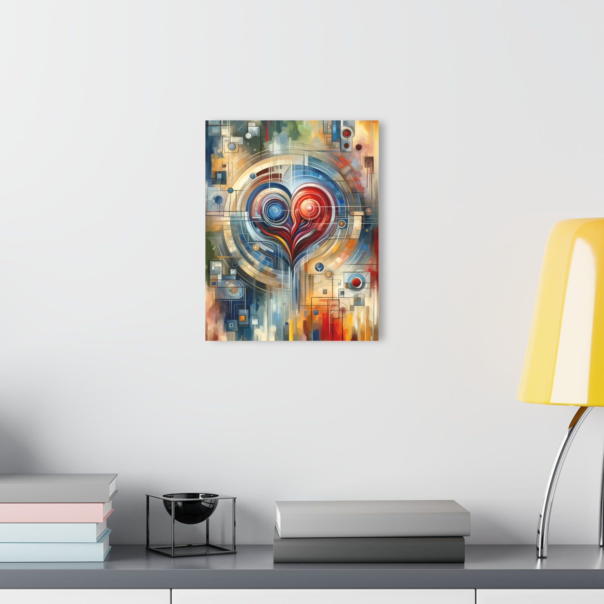 Techno Heart Harmony Acrylic Prints (French Cleat Hanging) - ATUH.ART