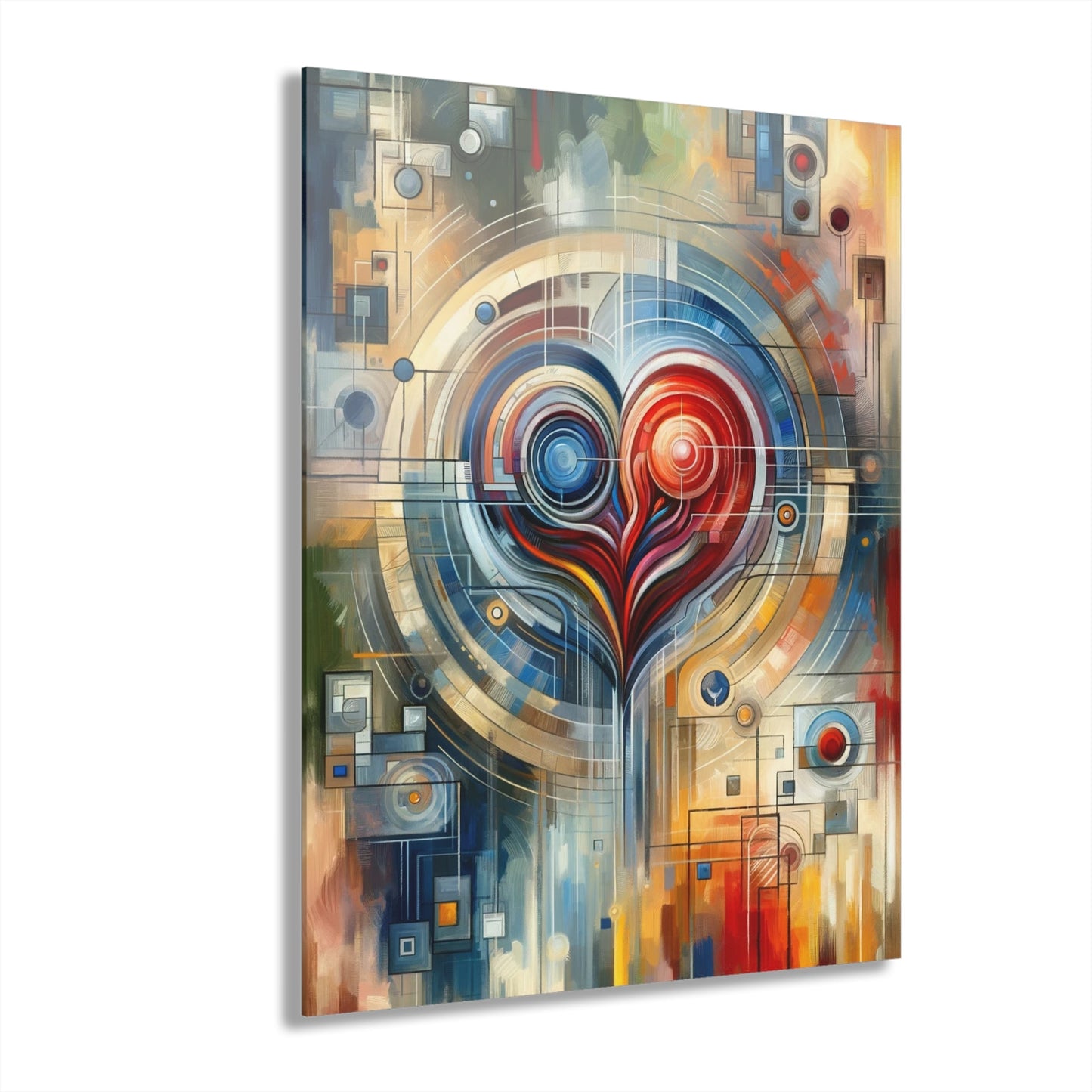Techno Heart Harmony Acrylic Prints (French Cleat Hanging) - ATUH.ART