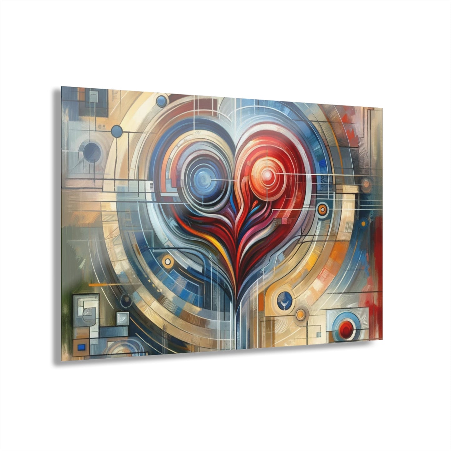 Techno Heart Harmony Acrylic Prints (French Cleat Hanging) - ATUH.ART
