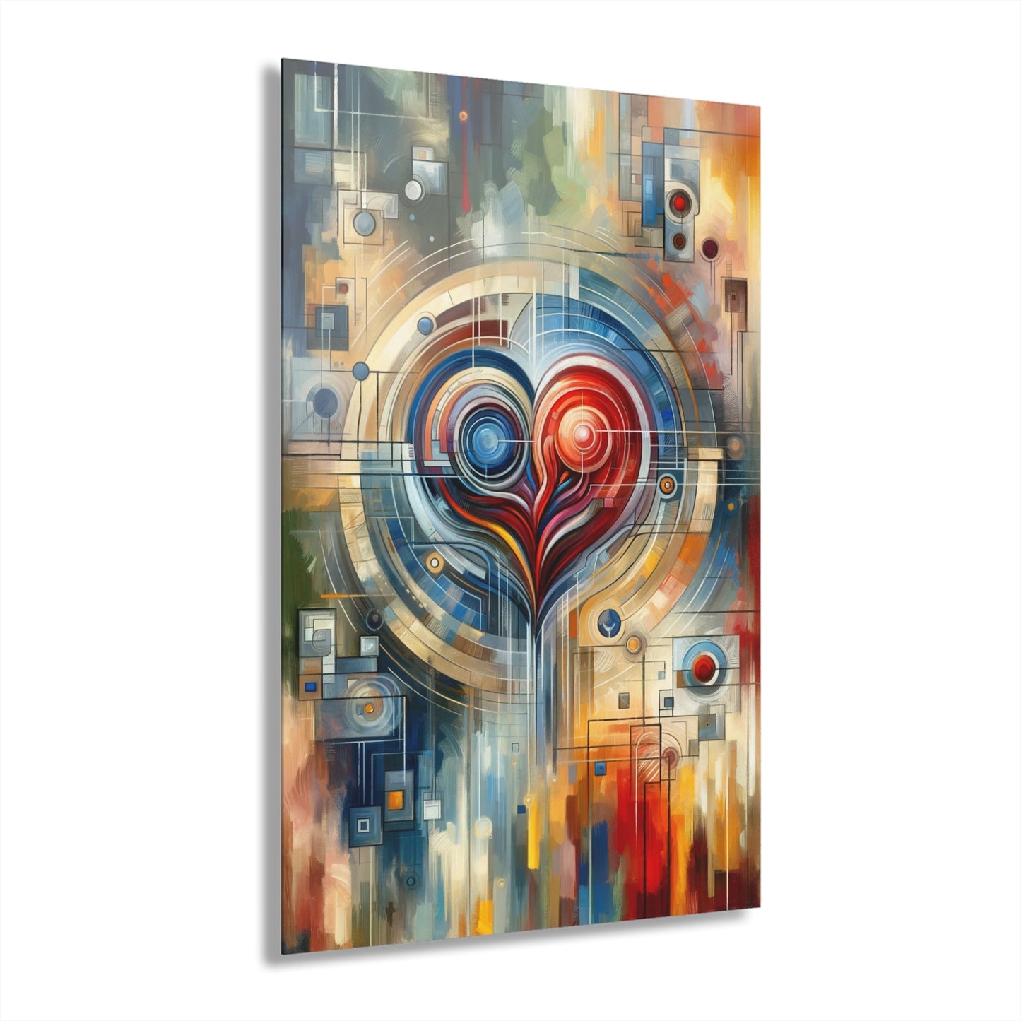 Techno Heart Harmony Acrylic Prints (French Cleat Hanging) - ATUH.ART