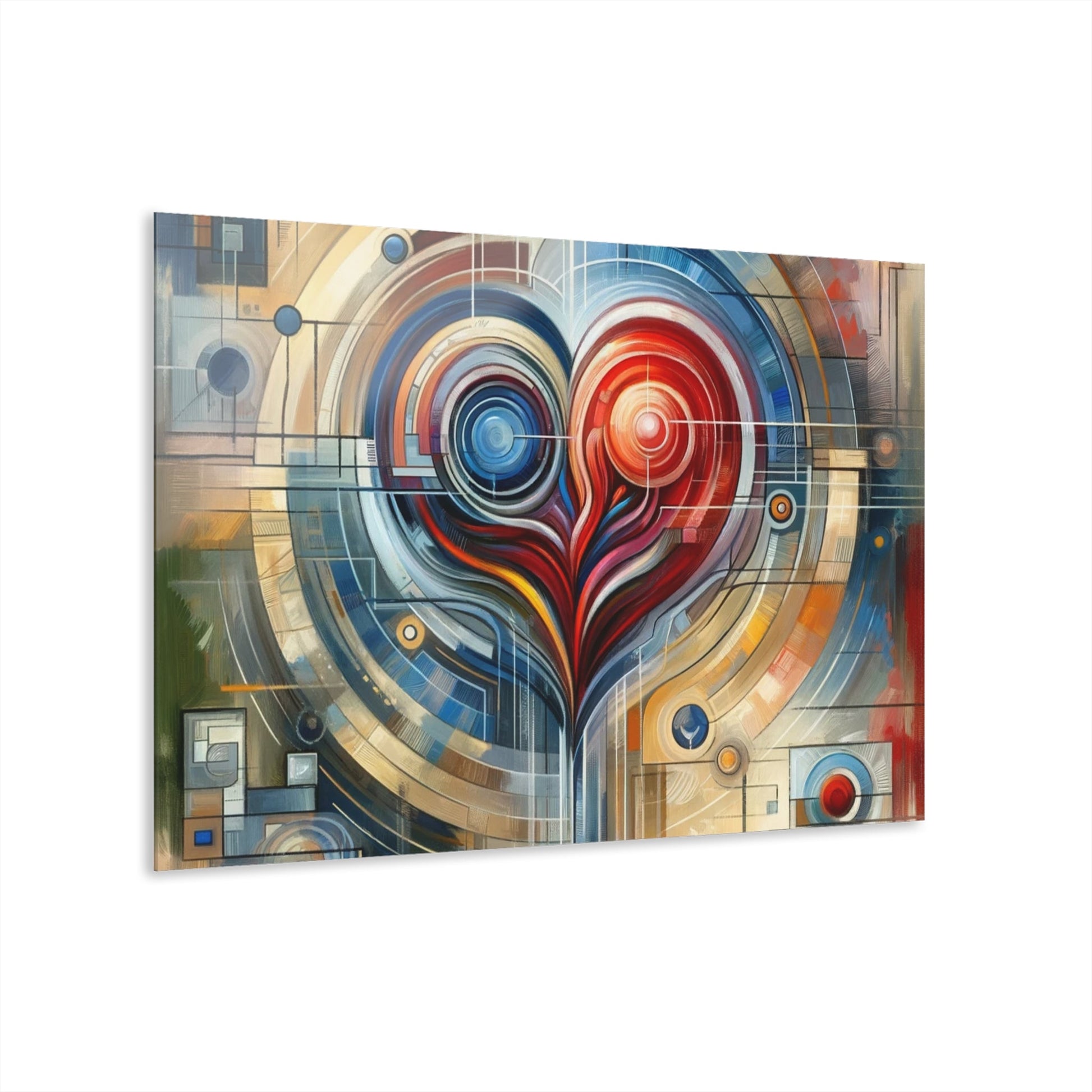 Techno Heart Harmony Acrylic Prints (French Cleat Hanging) - ATUH.ART