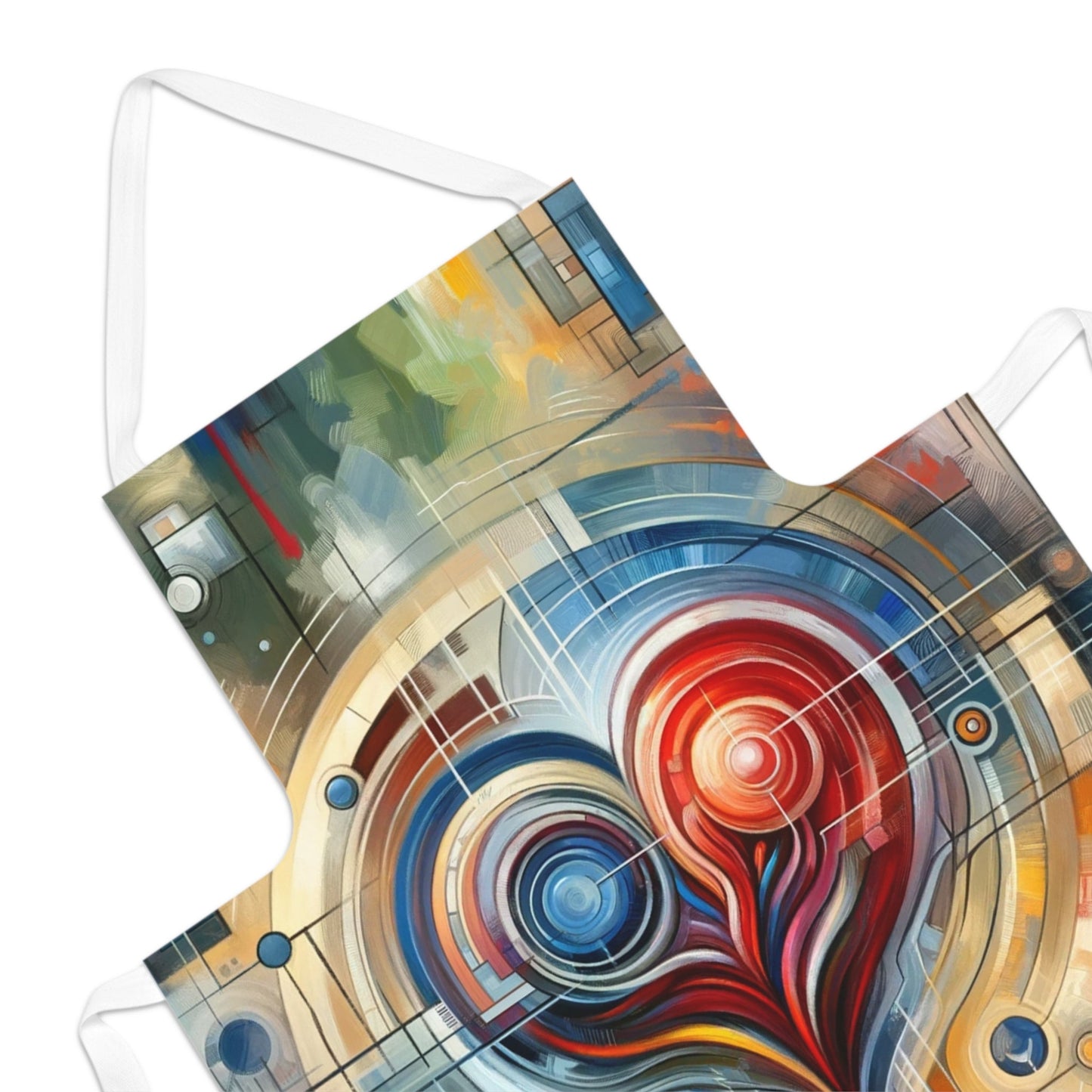 Techno Heart Harmony Adult Apron (AOP) - ATUH.ART