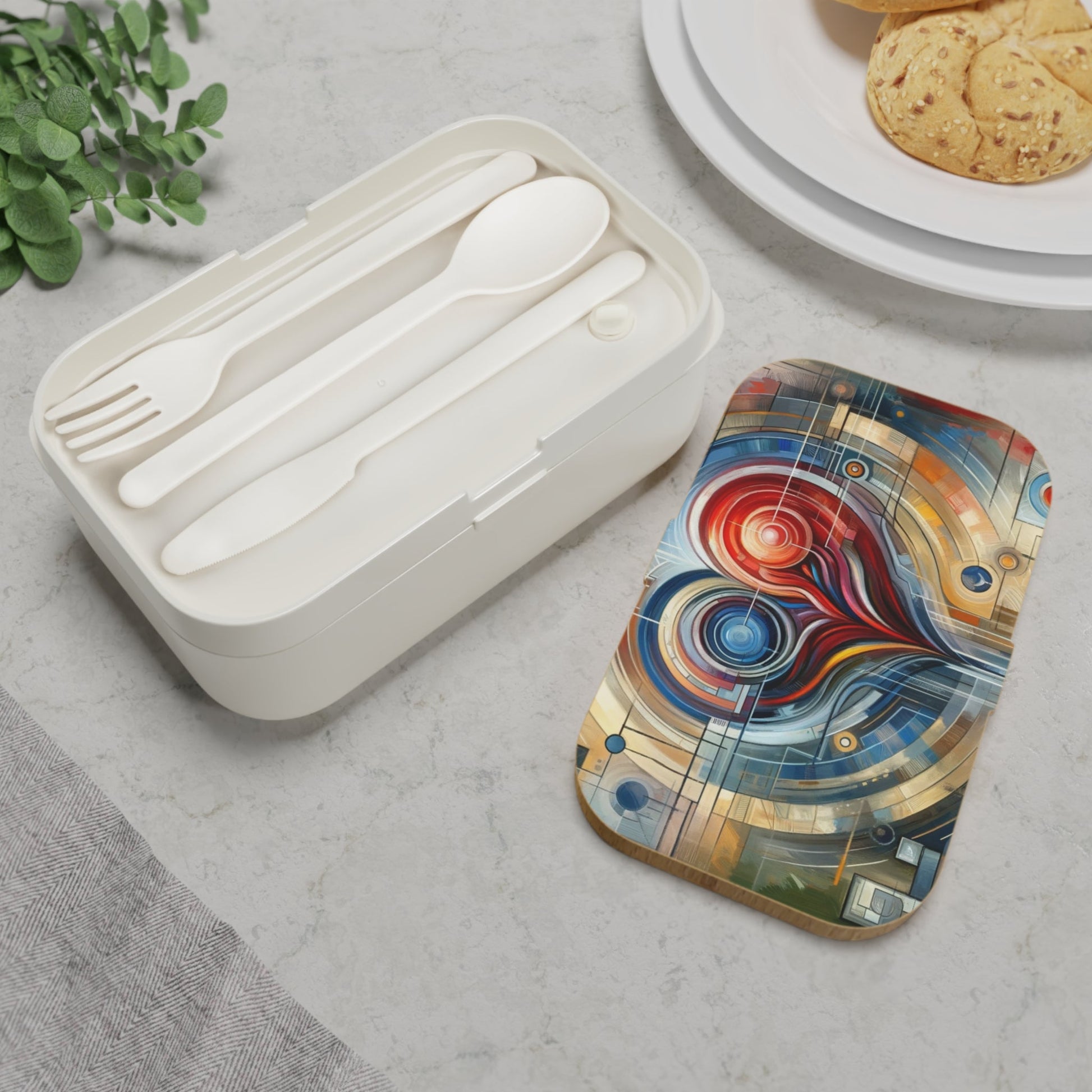 Techno Heart Harmony Bento Lunch Box - ATUH.ART