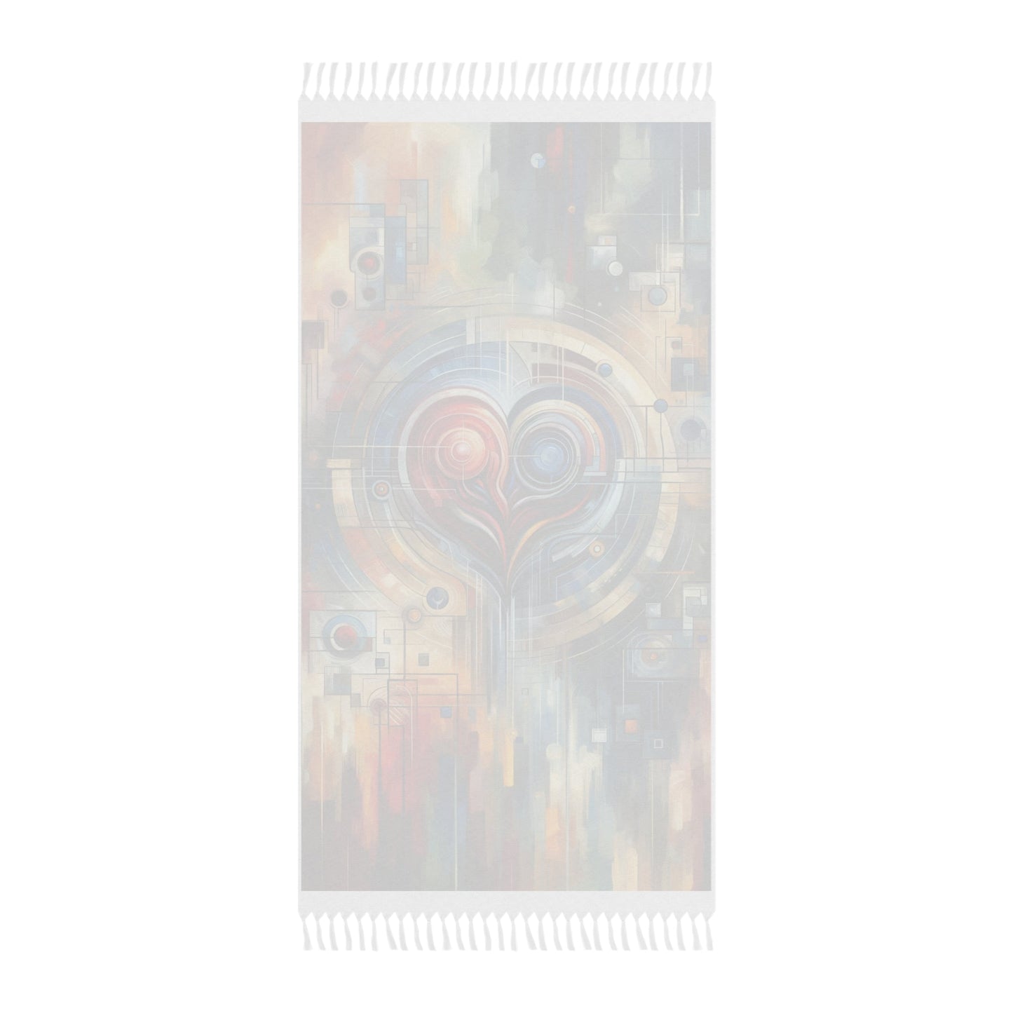 Techno Heart Harmony Boho Beach Cloth - ATUH.ART