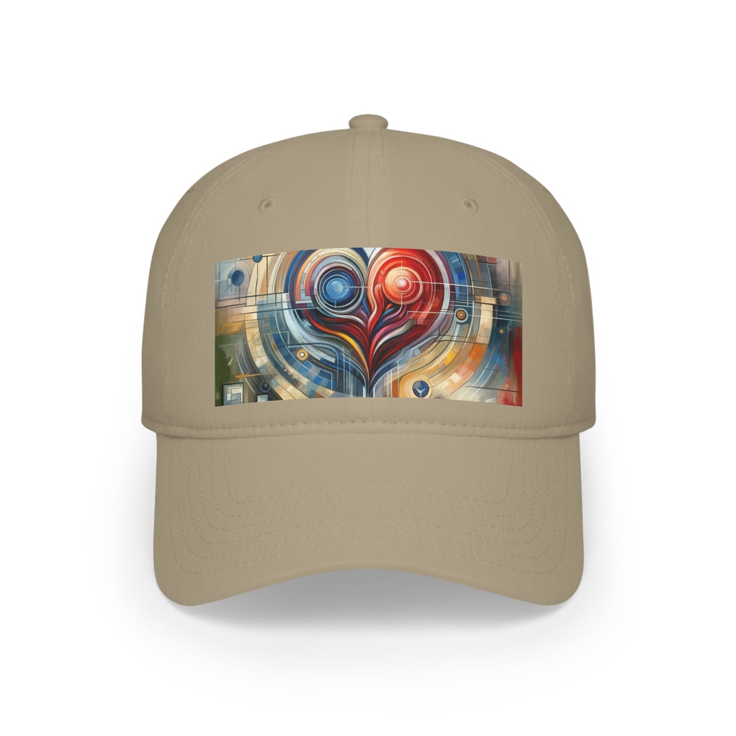 Techno Heart Harmony Low Profile Baseball Cap - ATUH.ART