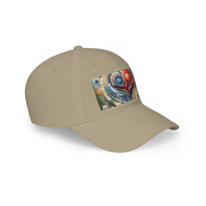 Techno Heart Harmony Low Profile Baseball Cap - ATUH.ART