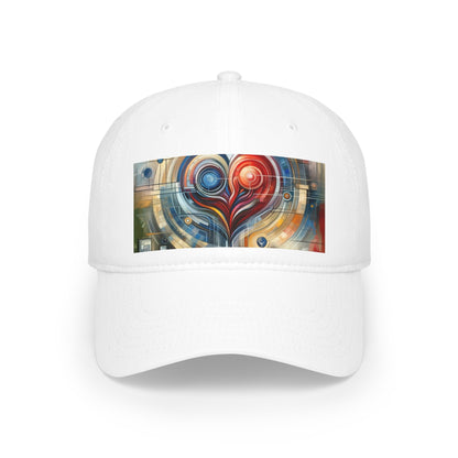 Techno Heart Harmony Low Profile Baseball Cap - ATUH.ART