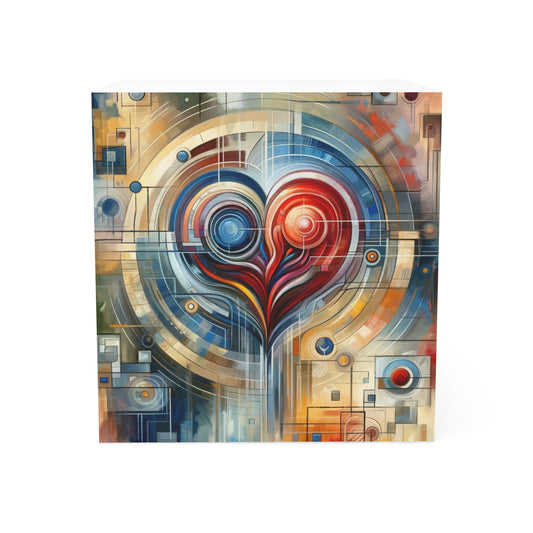 Techno Heart Harmony Note Cube - ATUH.ART