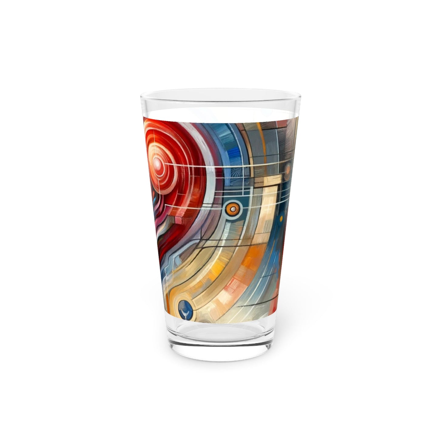 Techno Heart Harmony Pint Glass, 16oz - ATUH.ART