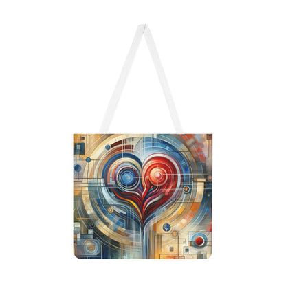 Techno Heart Harmony Shoulder Tote Bag (AOP) - ATUH.ART