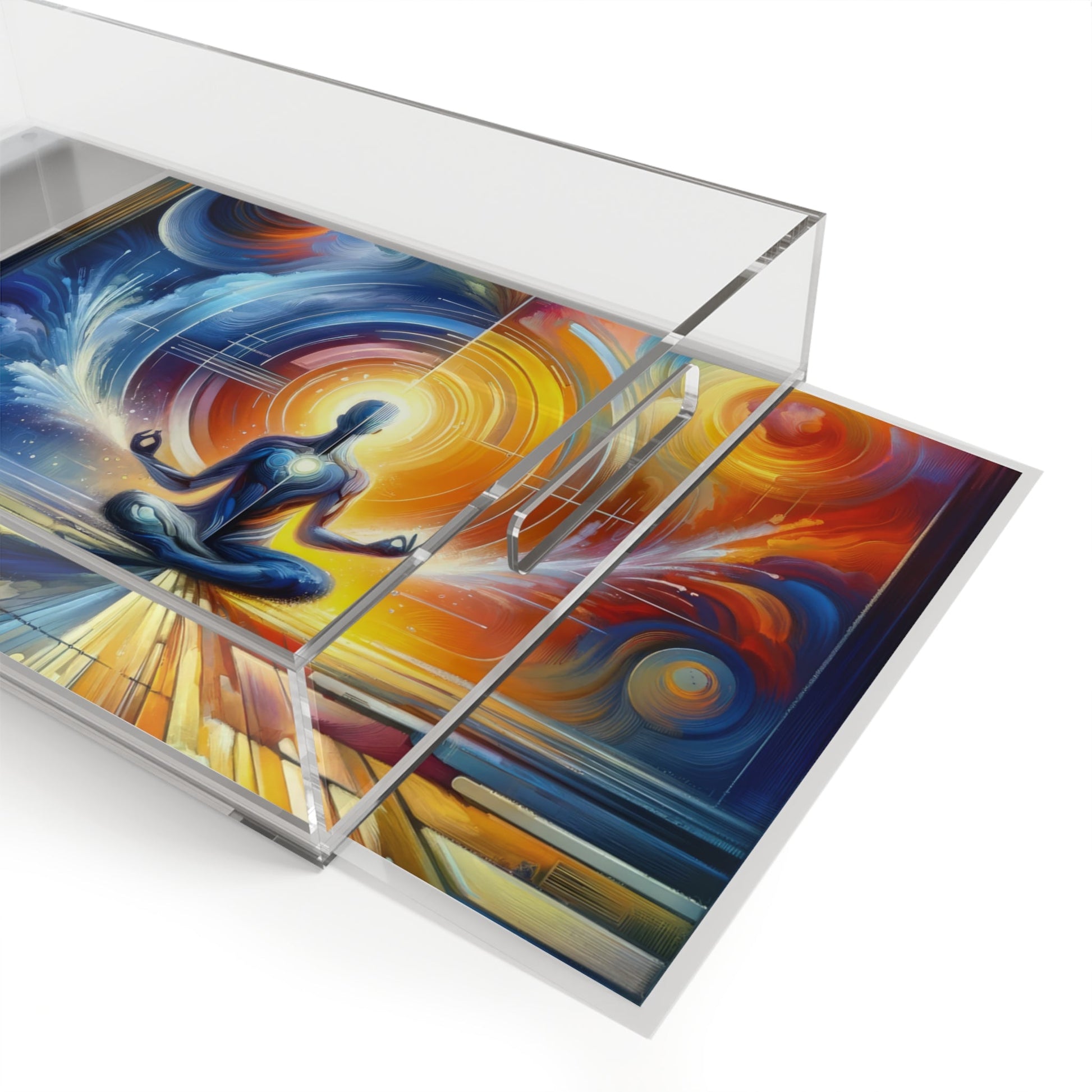 Techno Spiritual Synthesis Acrylic Serving Tray - ATUH.ART