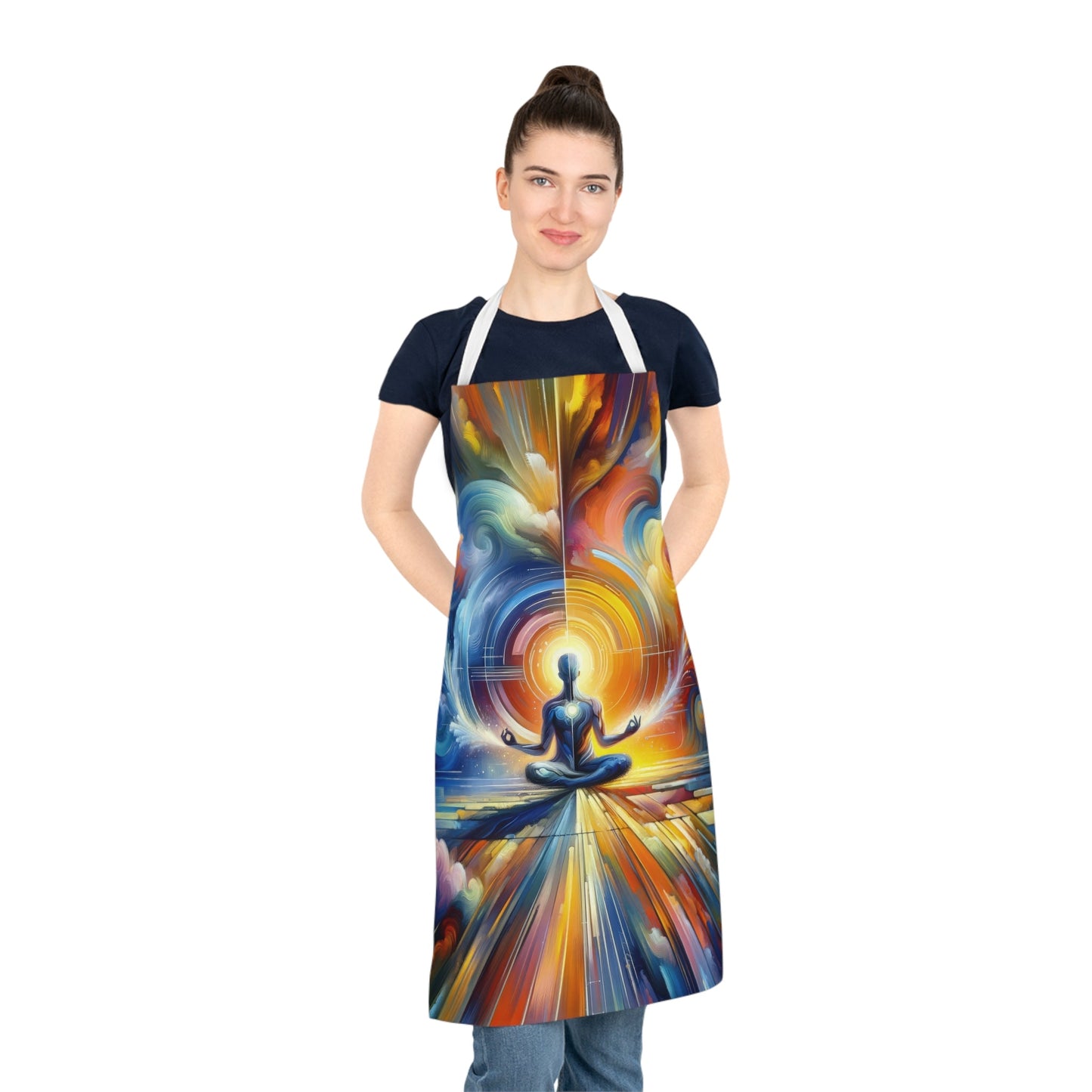 Techno Spiritual Synthesis Adult Apron (AOP) - ATUH.ART