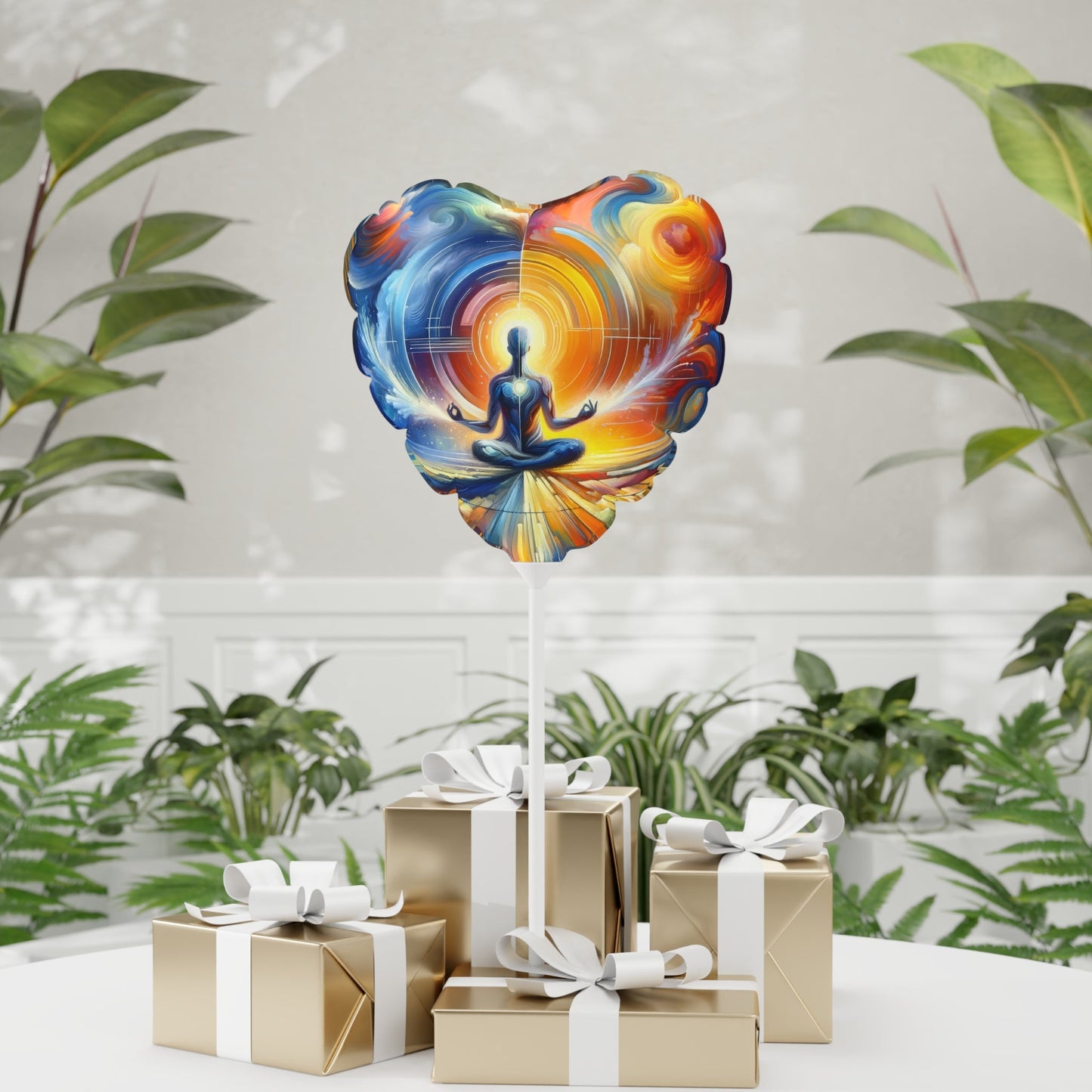 Techno Spiritual Synthesis Balloon (Round and Heart-shaped), 11" - ATUH.ART
