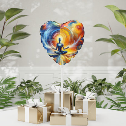 Techno Spiritual Synthesis Balloon (Round and Heart-shaped), 11" - ATUH.ART