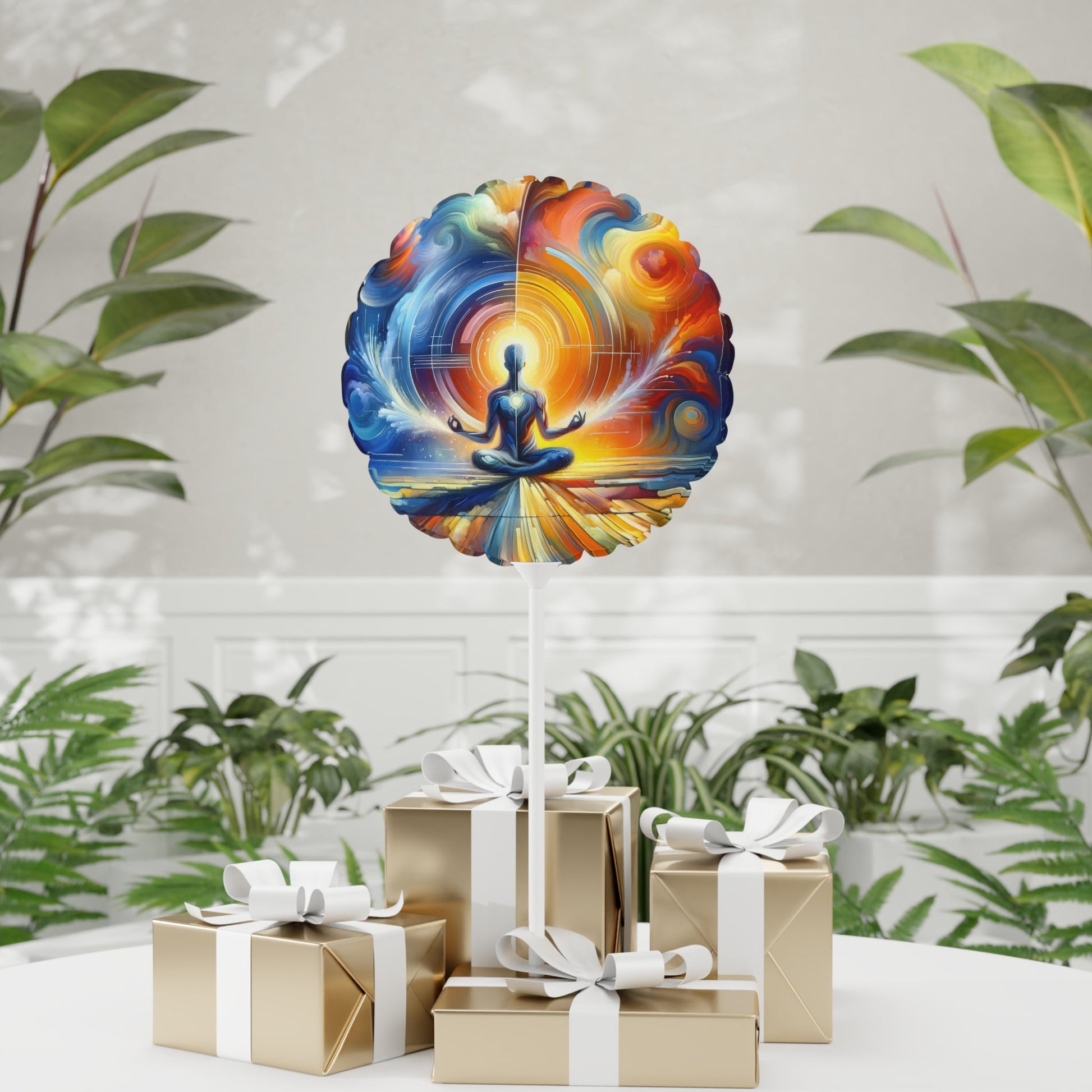 Techno Spiritual Synthesis Balloon (Round and Heart-shaped), 11" - ATUH.ART