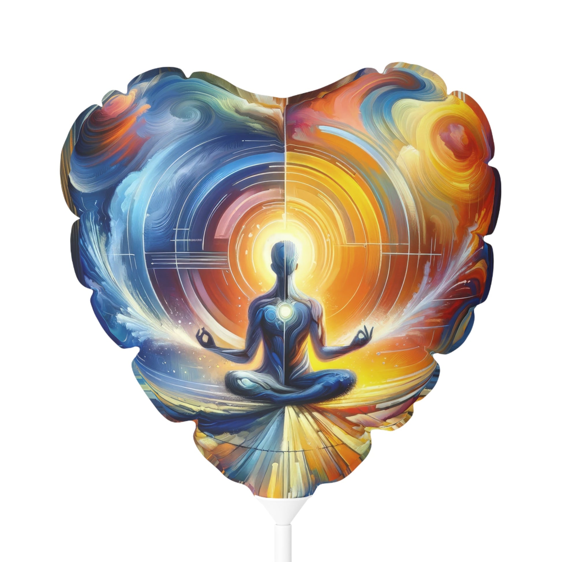 Techno Spiritual Synthesis Balloon (Round and Heart-shaped), 11" - ATUH.ART
