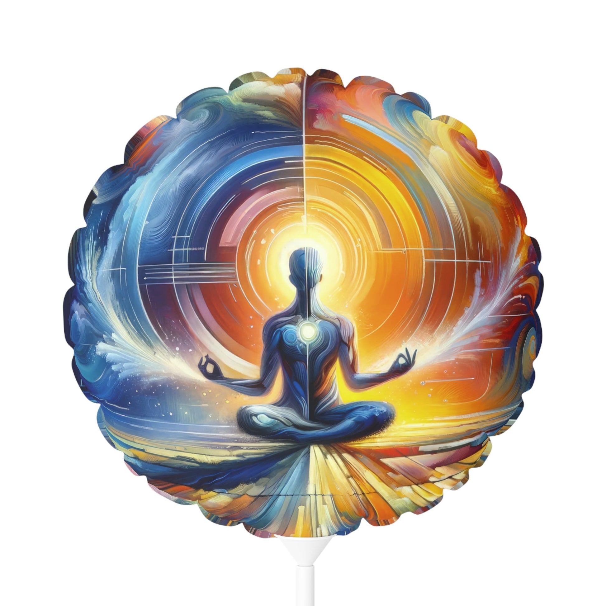 Techno Spiritual Synthesis Balloon (Round and Heart-shaped), 11" - ATUH.ART