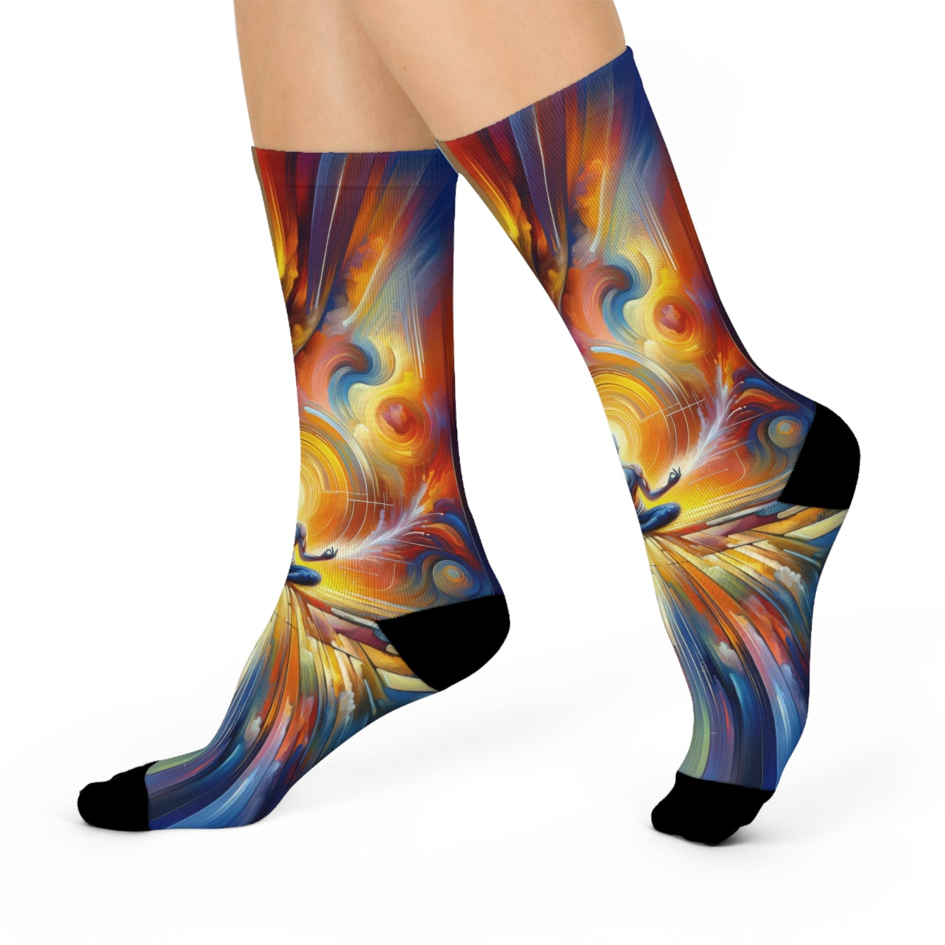 Techno Spiritual Synthesis Cushioned Crew Socks - ATUH.ART