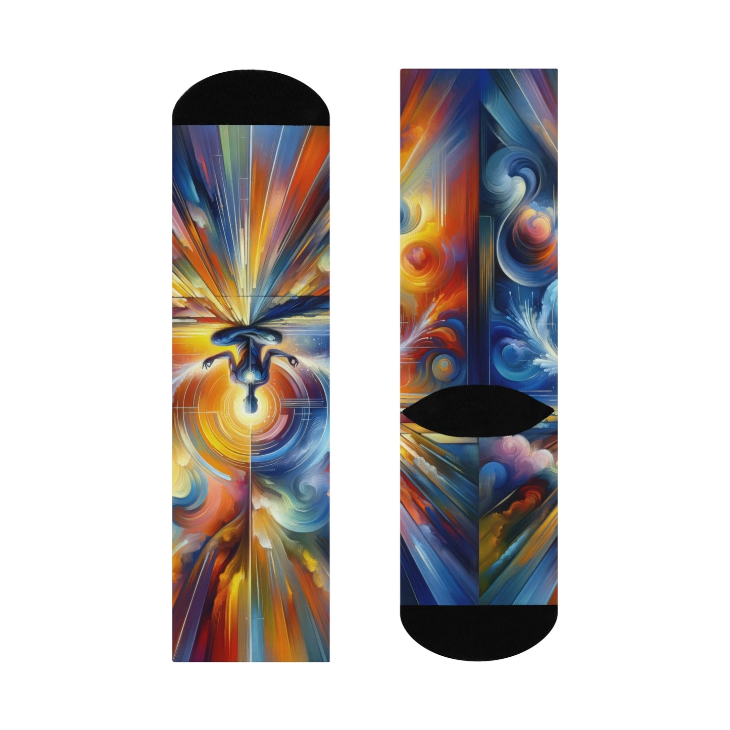 Techno Spiritual Synthesis Cushioned Crew Socks - ATUH.ART
