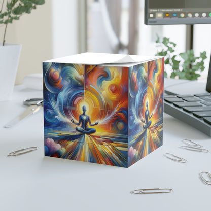 Techno Spiritual Synthesis Note Cube - ATUH.ART