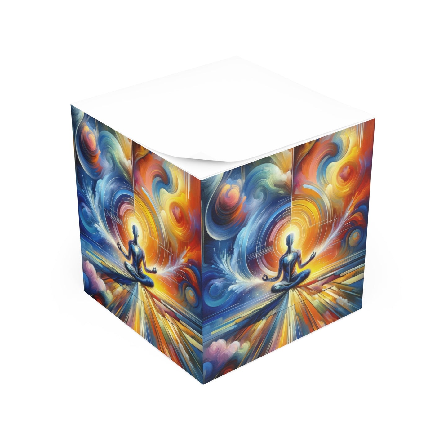 Techno Spiritual Synthesis Note Cube - ATUH.ART