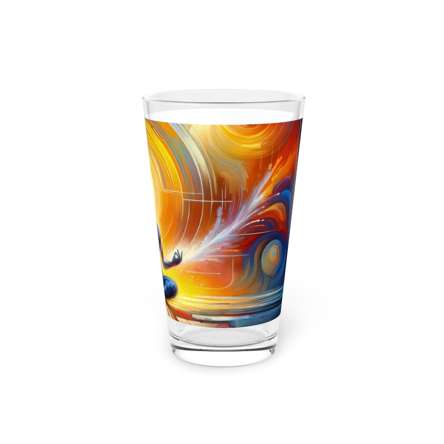 Techno Spiritual Synthesis Pint Glass, 16oz - ATUH.ART