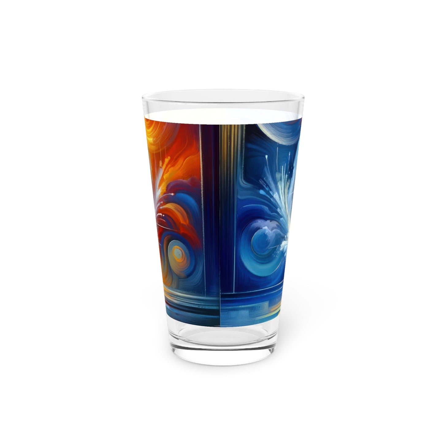 Techno Spiritual Synthesis Pint Glass, 16oz - ATUH.ART