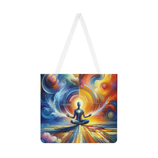 Techno Spiritual Synthesis Shoulder Tote Bag (AOP) - ATUH.ART