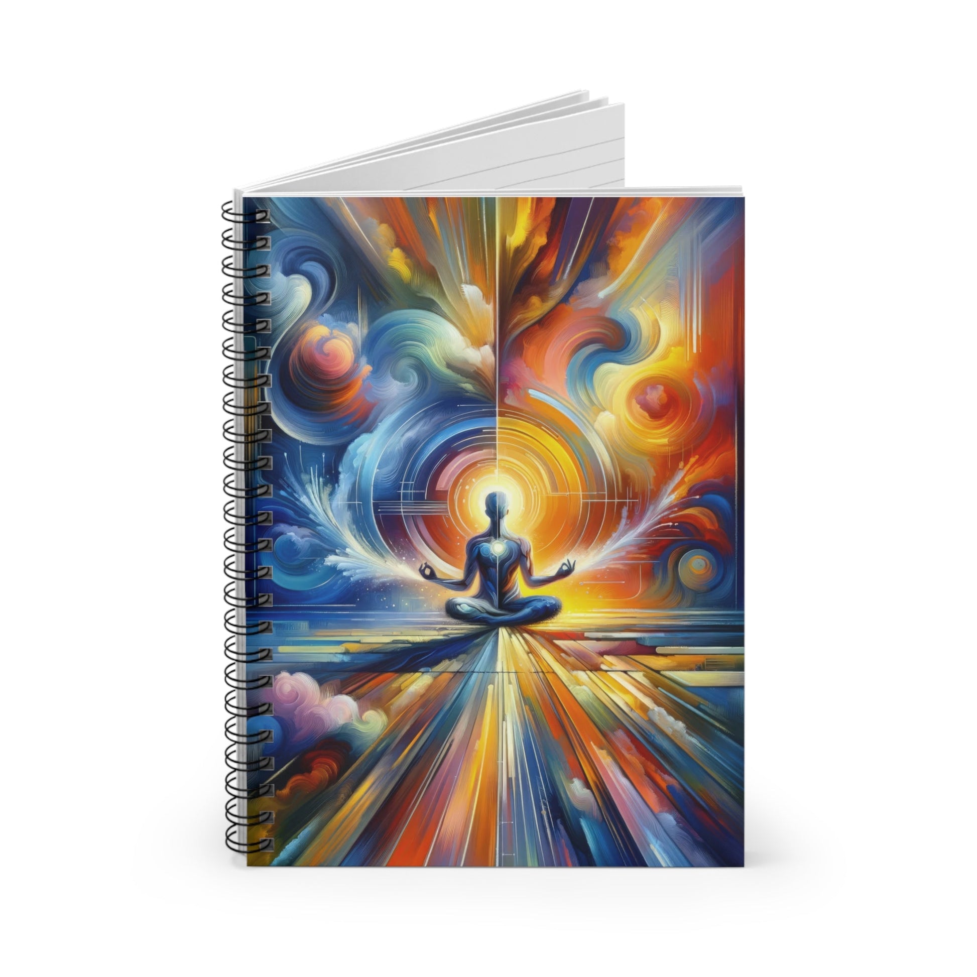 Techno Spiritual Synthesis Spiral Notebook - Ruled Line - ATUH.ART