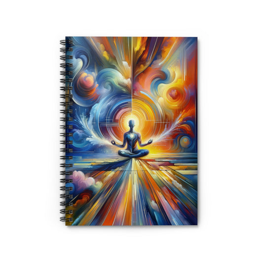 Techno Spiritual Synthesis Spiral Notebook - Ruled Line - ATUH.ART