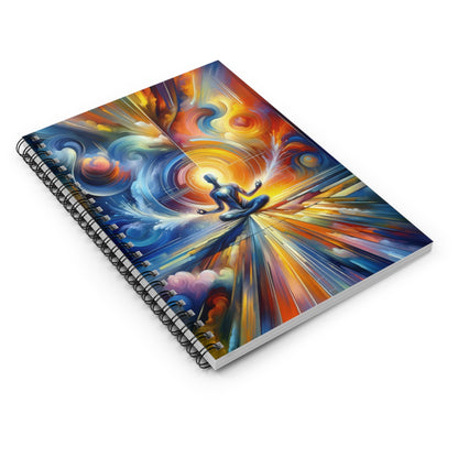 Techno Spiritual Synthesis Spiral Notebook - Ruled Line - ATUH.ART