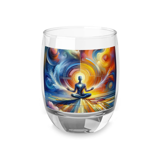 Techno Spiritual Synthesis Whiskey Glass - ATUH.ART