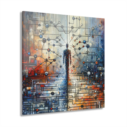 Technological Connectivity Bridge Acrylic Prints (French Cleat Hanging) - ATUH.ART