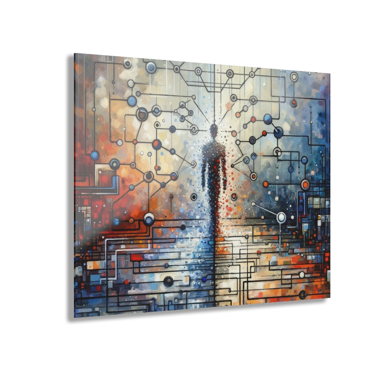 Technological Connectivity Bridge Acrylic Prints (French Cleat Hanging) - ATUH.ART