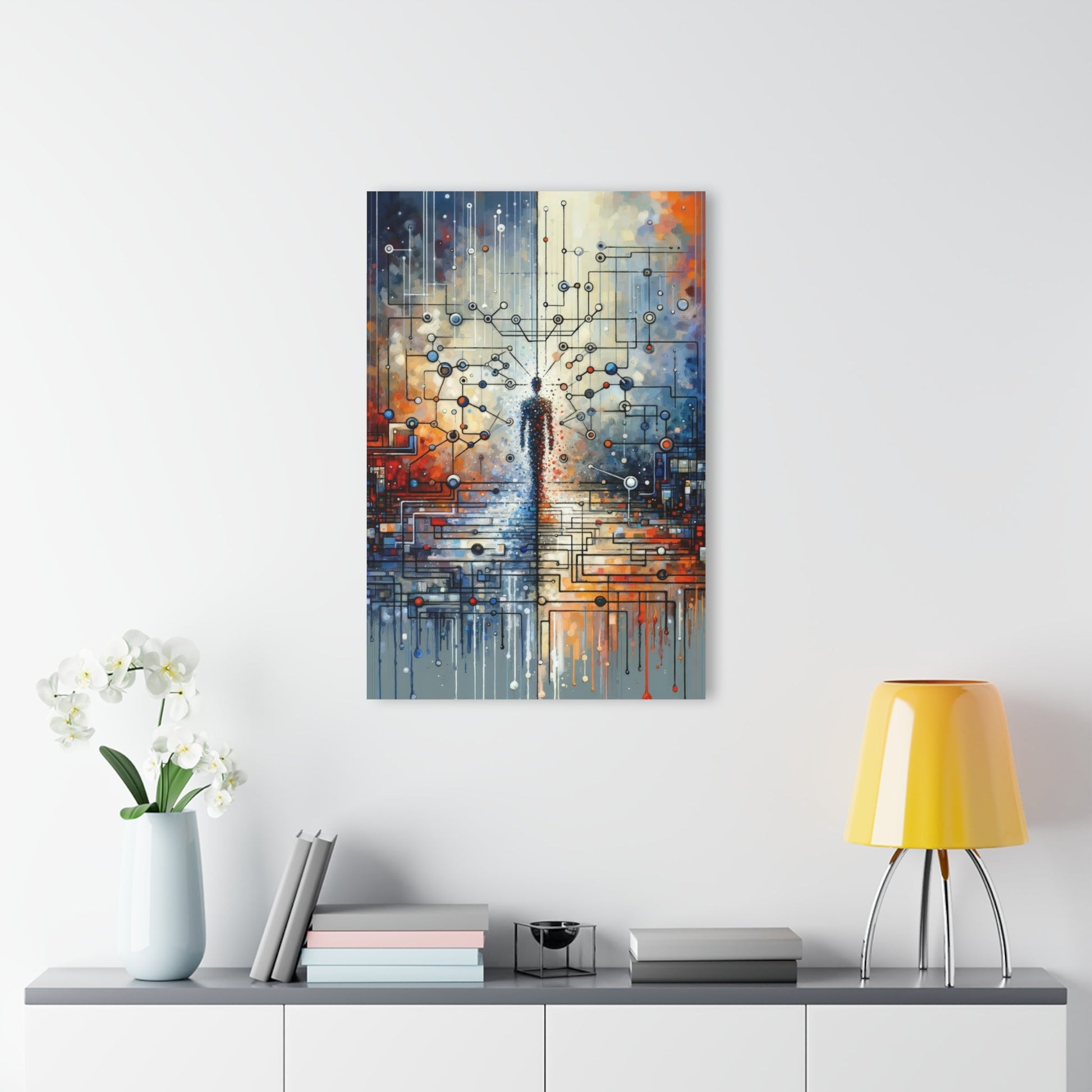 Technological Connectivity Bridge Acrylic Prints (French Cleat Hanging) - ATUH.ART