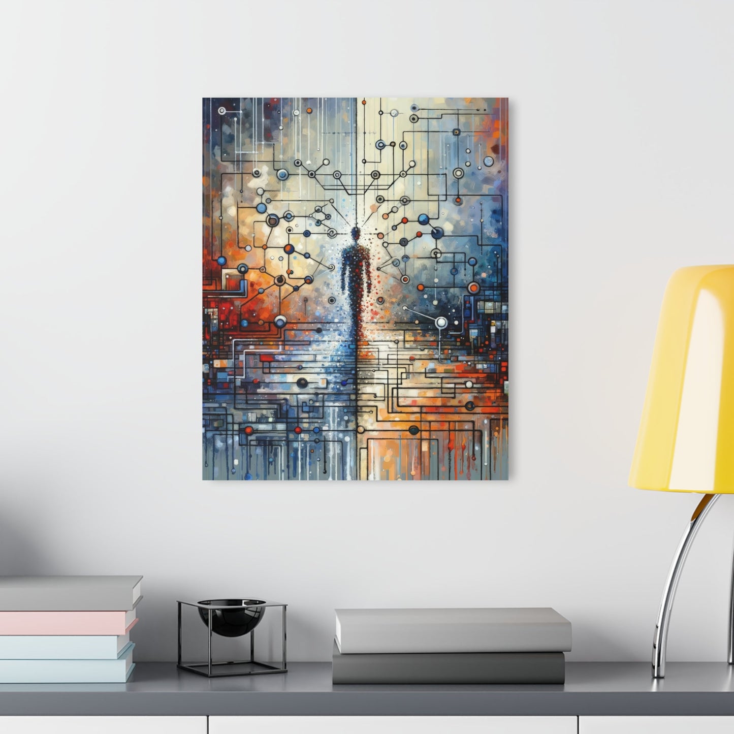 Technological Connectivity Bridge Acrylic Prints (French Cleat Hanging) - ATUH.ART