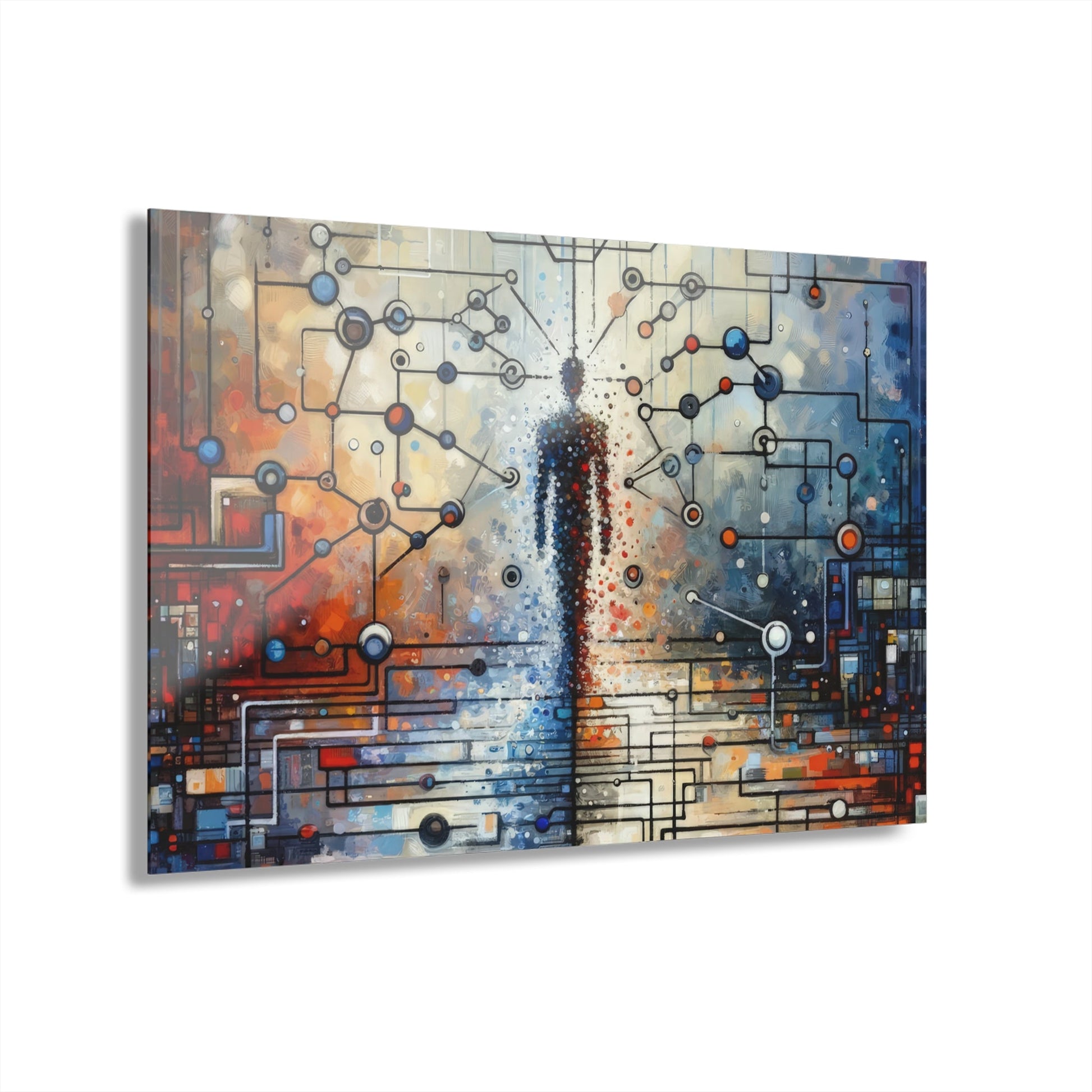 Technological Connectivity Bridge Acrylic Prints (French Cleat Hanging) - ATUH.ART