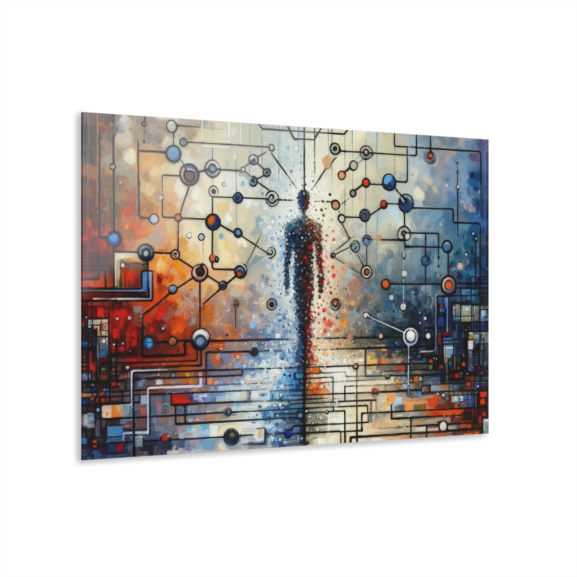 Technological Connectivity Bridge Acrylic Prints (French Cleat Hanging) - ATUH.ART