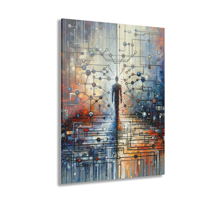 Technological Connectivity Bridge Acrylic Prints (French Cleat Hanging) - ATUH.ART