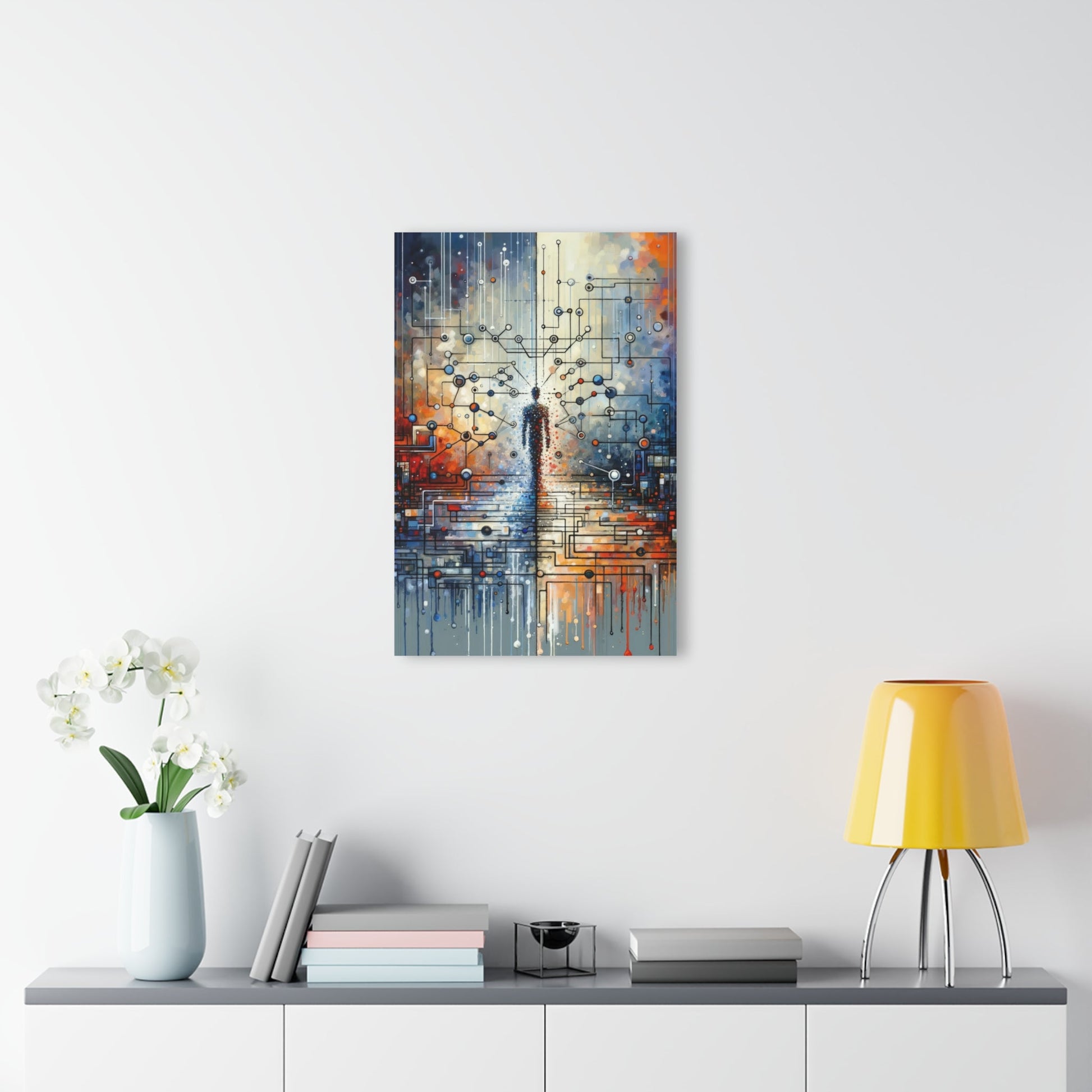 Technological Connectivity Bridge Acrylic Prints (French Cleat Hanging) - ATUH.ART