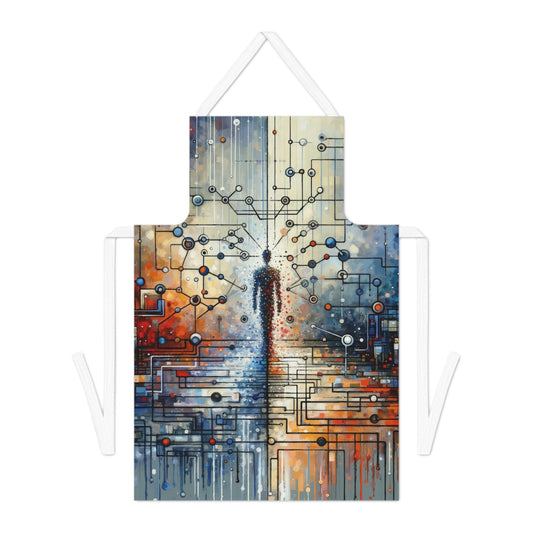 Technological Connectivity Bridge Adult Apron (AOP) - ATUH.ART
