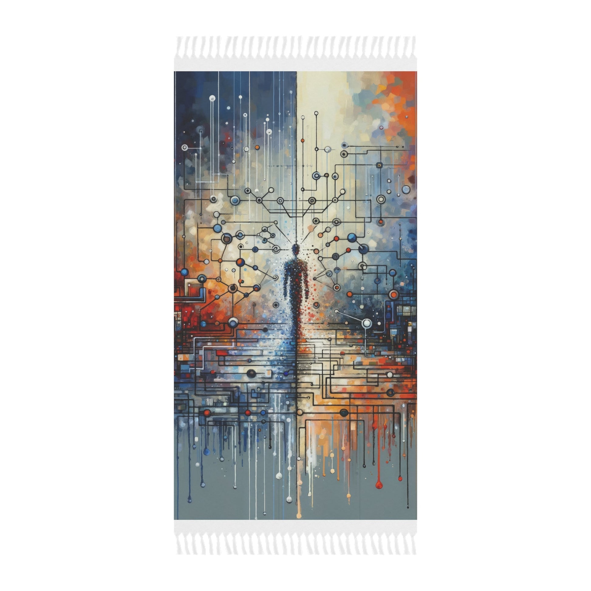 Technological Connectivity Bridge Boho Beach Cloth - ATUH.ART