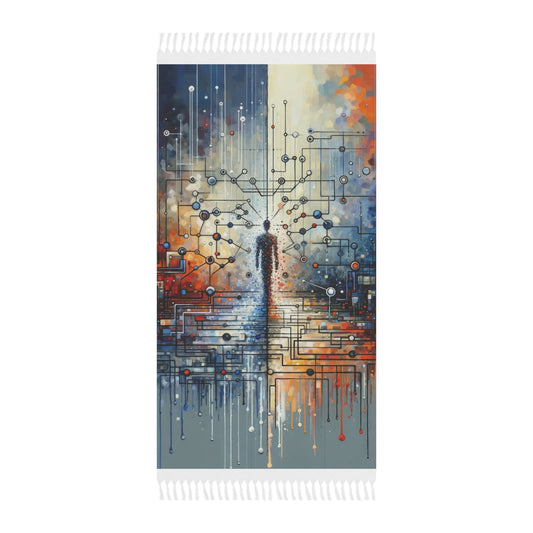 Technological Connectivity Bridge Boho Beach Cloth - ATUH.ART