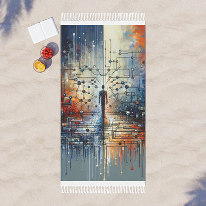Technological Connectivity Bridge Boho Beach Cloth - ATUH.ART